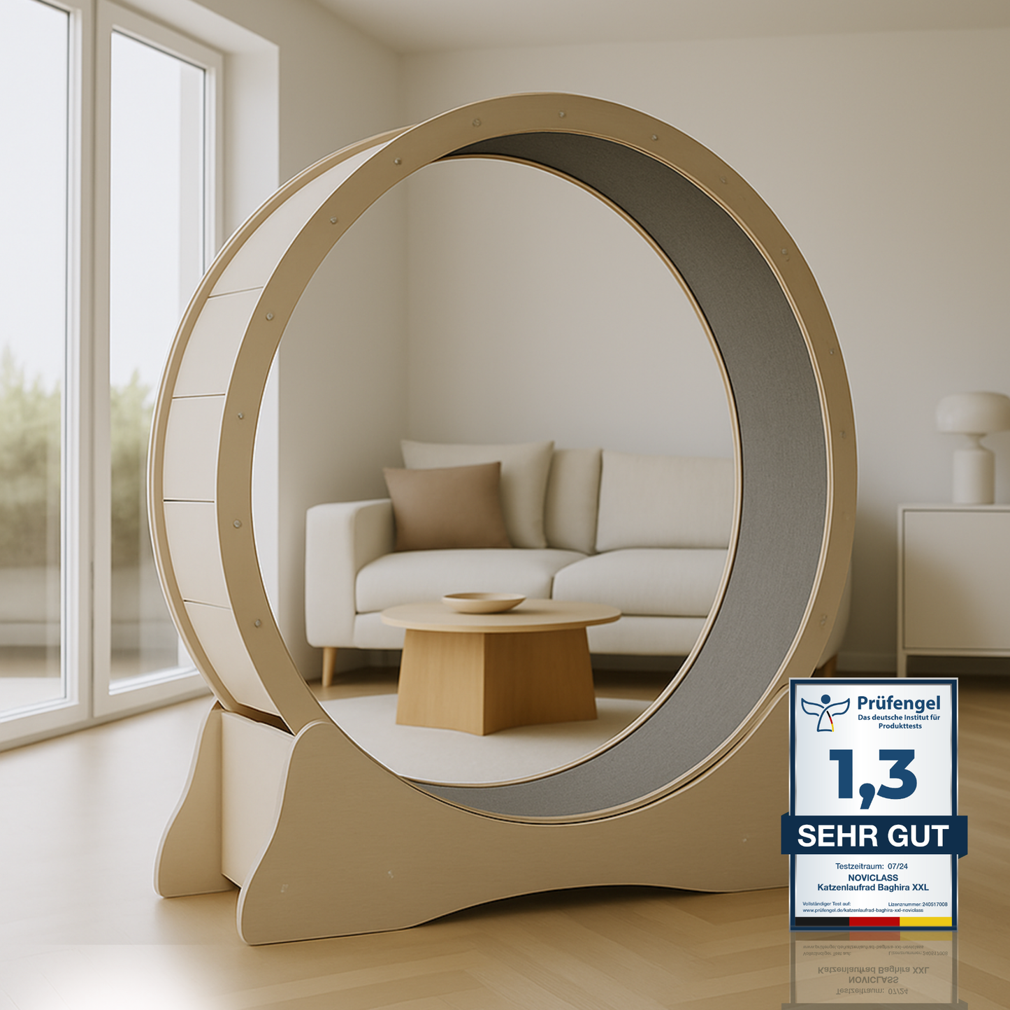 Katzenlaufrad 'Baghira' XXL Groß 120cm Innendurchmesser