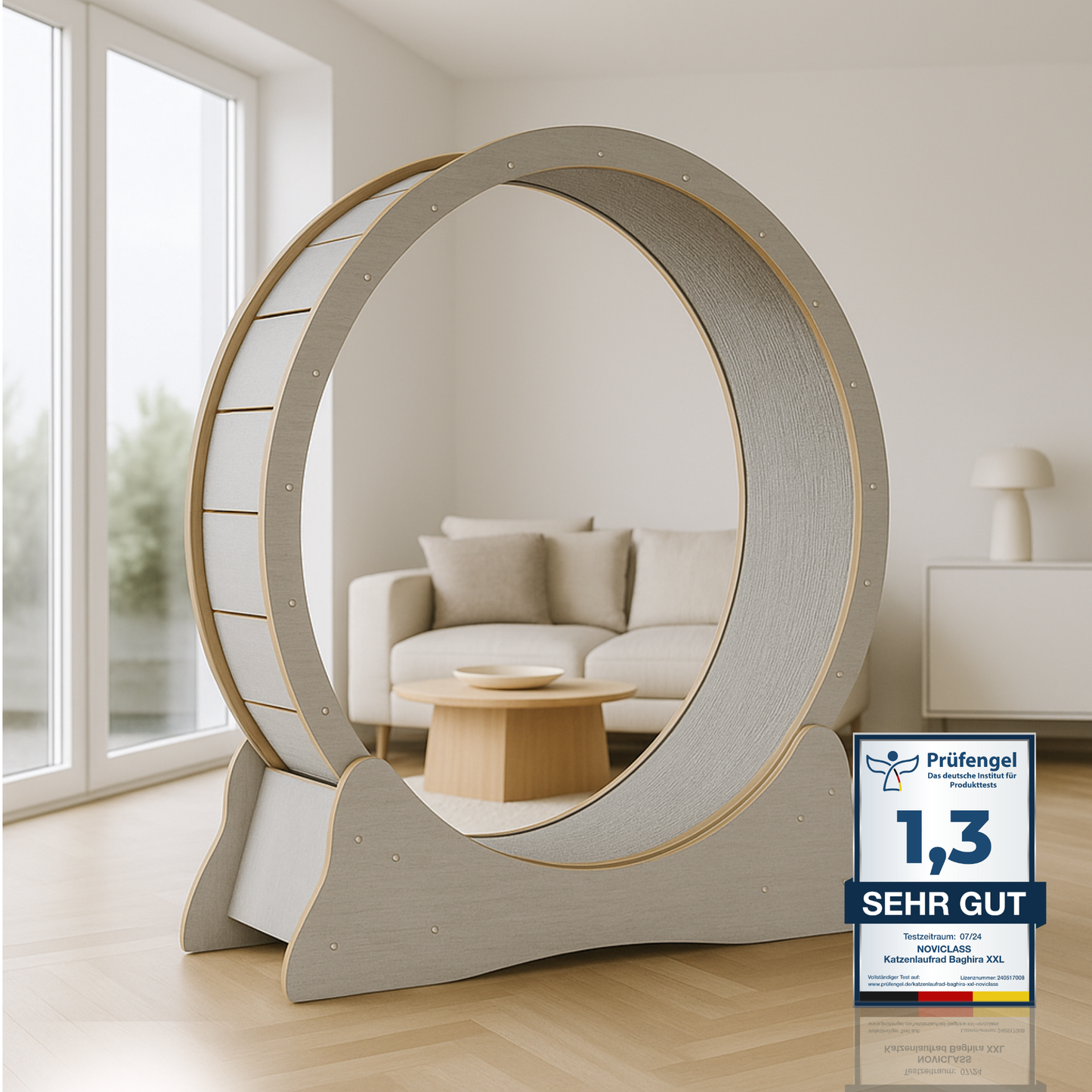 Katzenlaufrad 'Baghira' XXL Groß 120cm Innendurchmesser