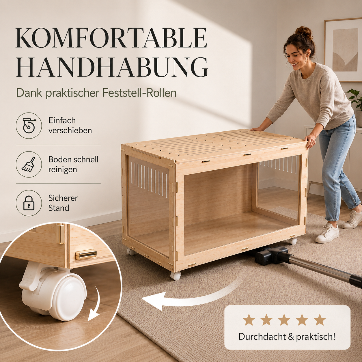 Hamstervilla Leopold XXL 120x60x60cm