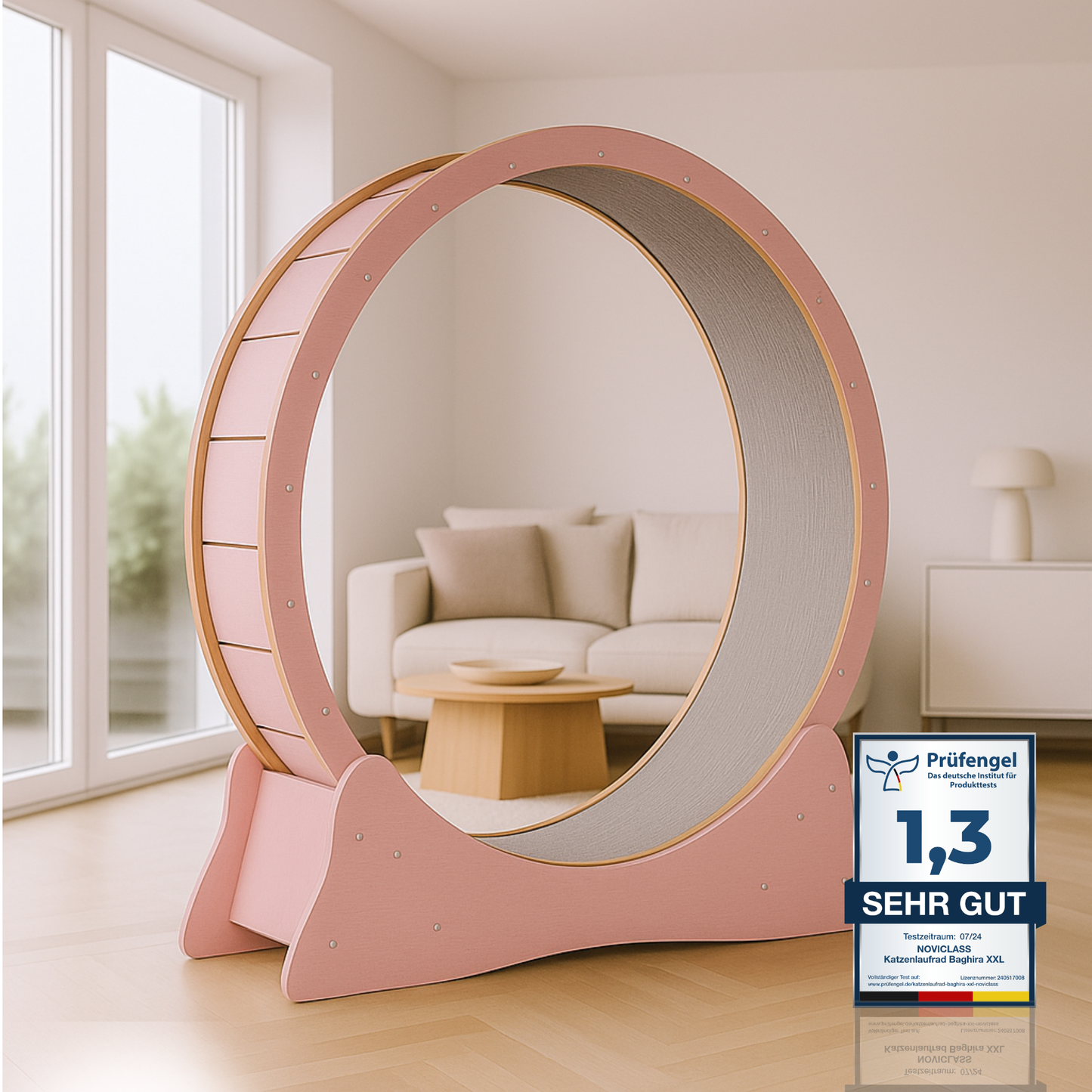 Katzenlaufrad 'Baghira' XXL Groß 120cm Innendurchmesser