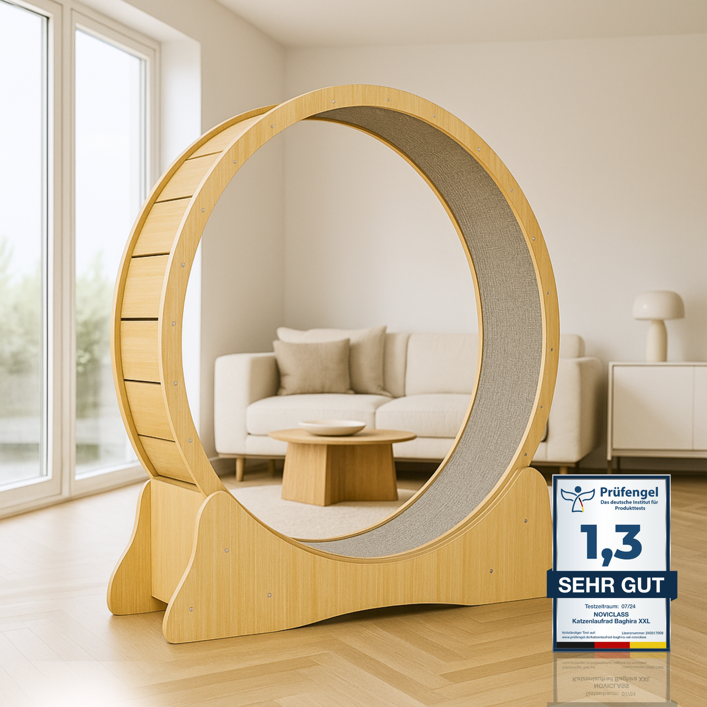 Katzenlaufrad 'Baghira' XXL Groß 120cm Innendurchmesser