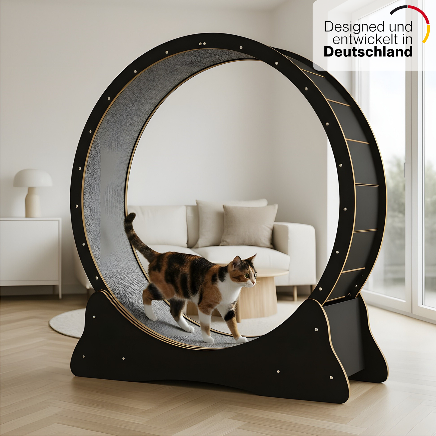 Katzenlaufrad 'Baghira' XXL Groß 120cm Innendurchmesser