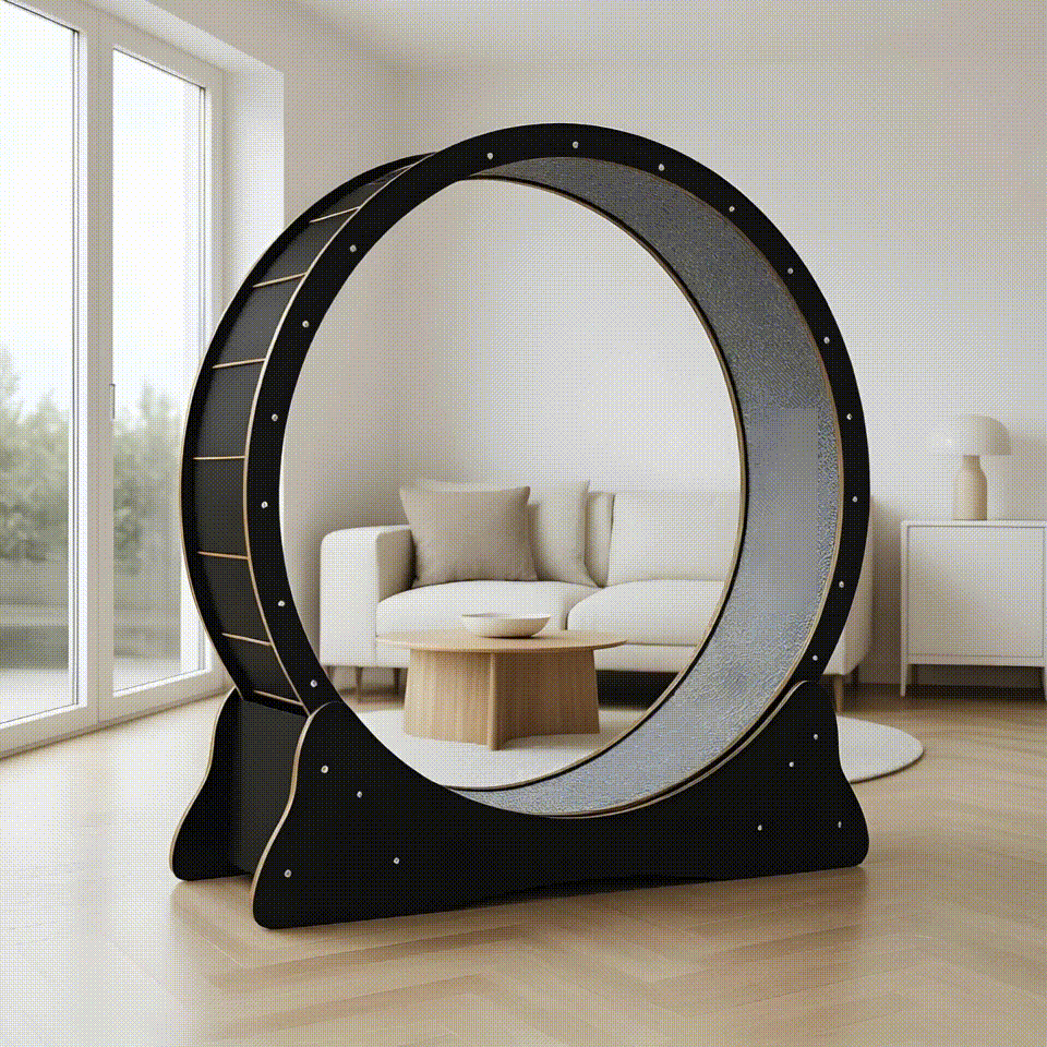 Katzenlaufrad 'Baghira' XXL Groß 120cm Innendurchmesser