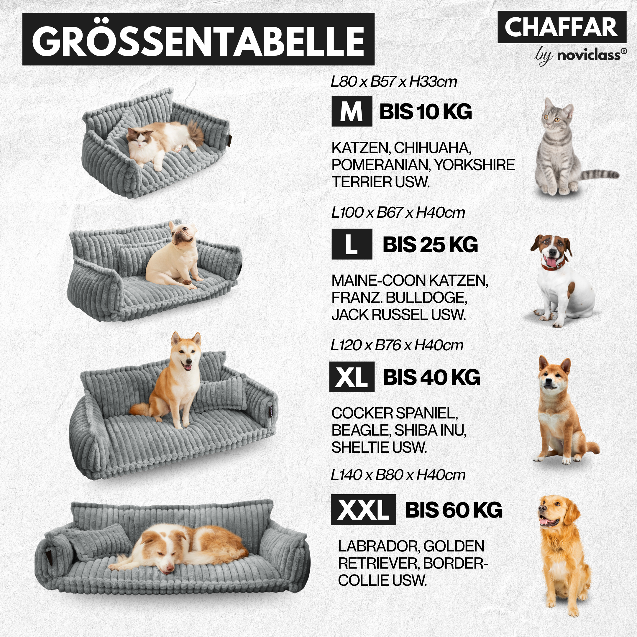 Smniao Hundebett Plüsch | Rundes Kuschelbett Für Hunde & Katzen | Waschbar, Weich & Rutschfest | Größe XL (Ø60cm)