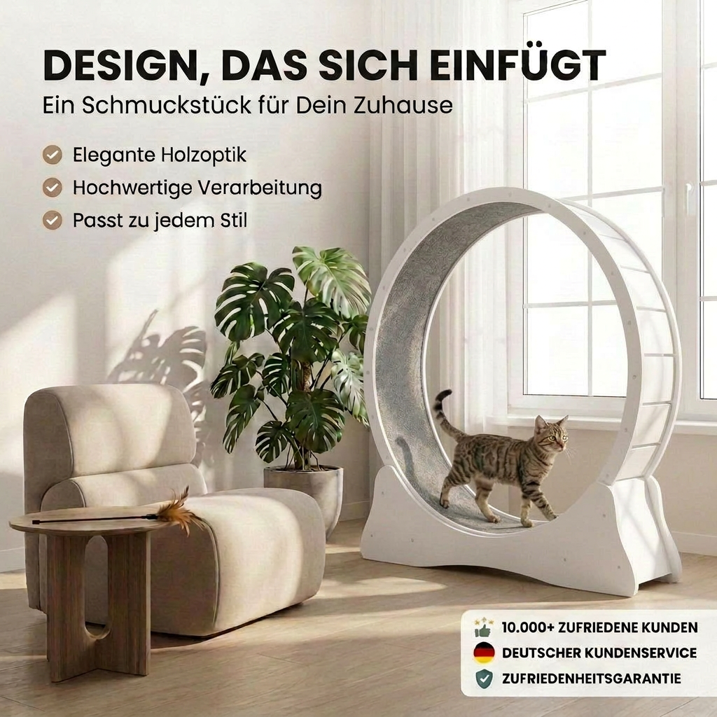 Katzenlaufrad 'Baghira' XXL Groß 120cm Innendurchmesser