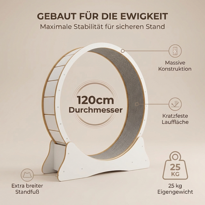 Katzenlaufrad 'Baghira' XXL Groß 120cm Innendurchmesser